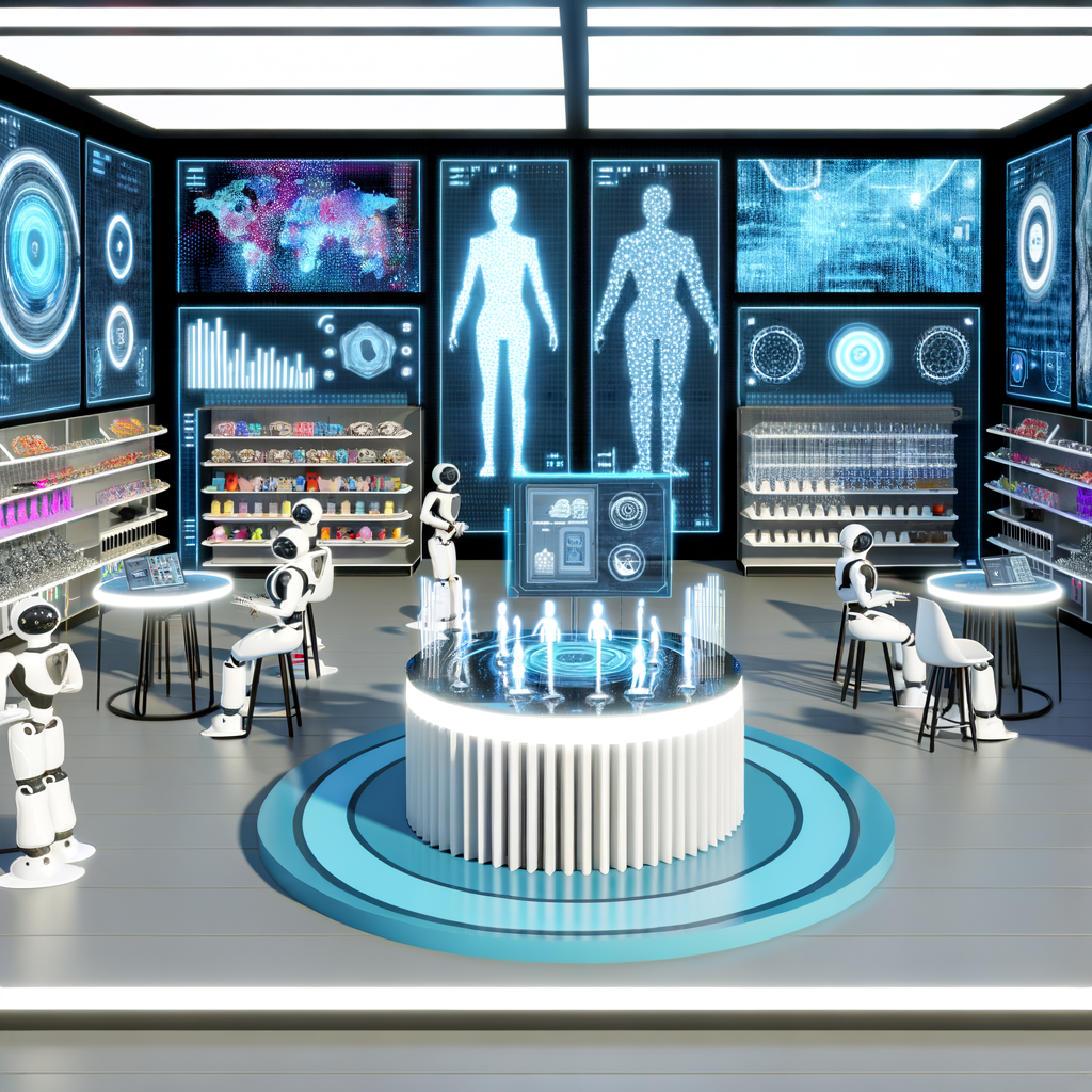 Ein futuristisches B2B-Marketing mit KI-Elementen