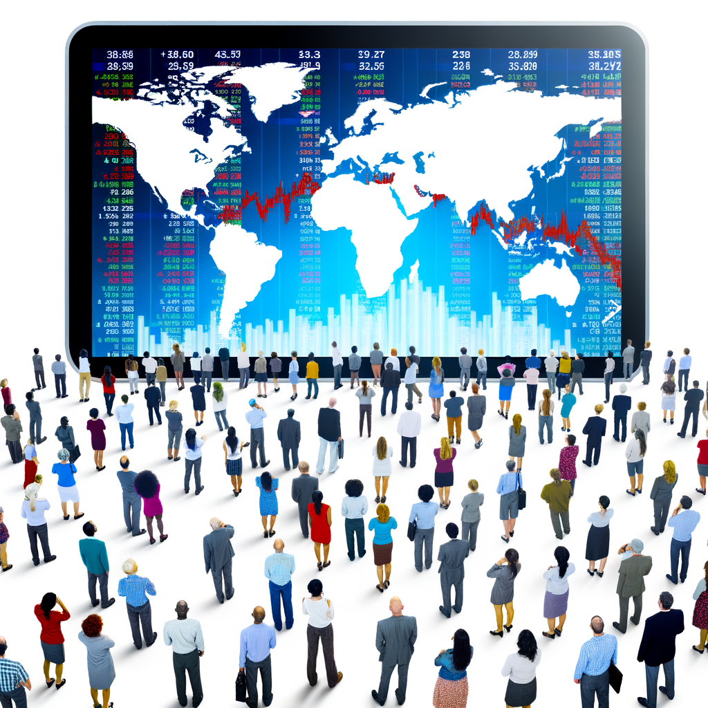 Verschiedene Menschen betrachten Aktienkurse auf einem Tablet, verkörpert das Venture-Capital-Ökosystem.