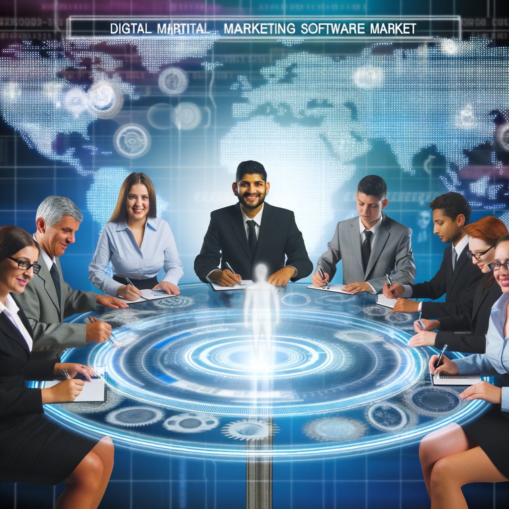 Digitale Marketing-Software und Technologie-Symbole