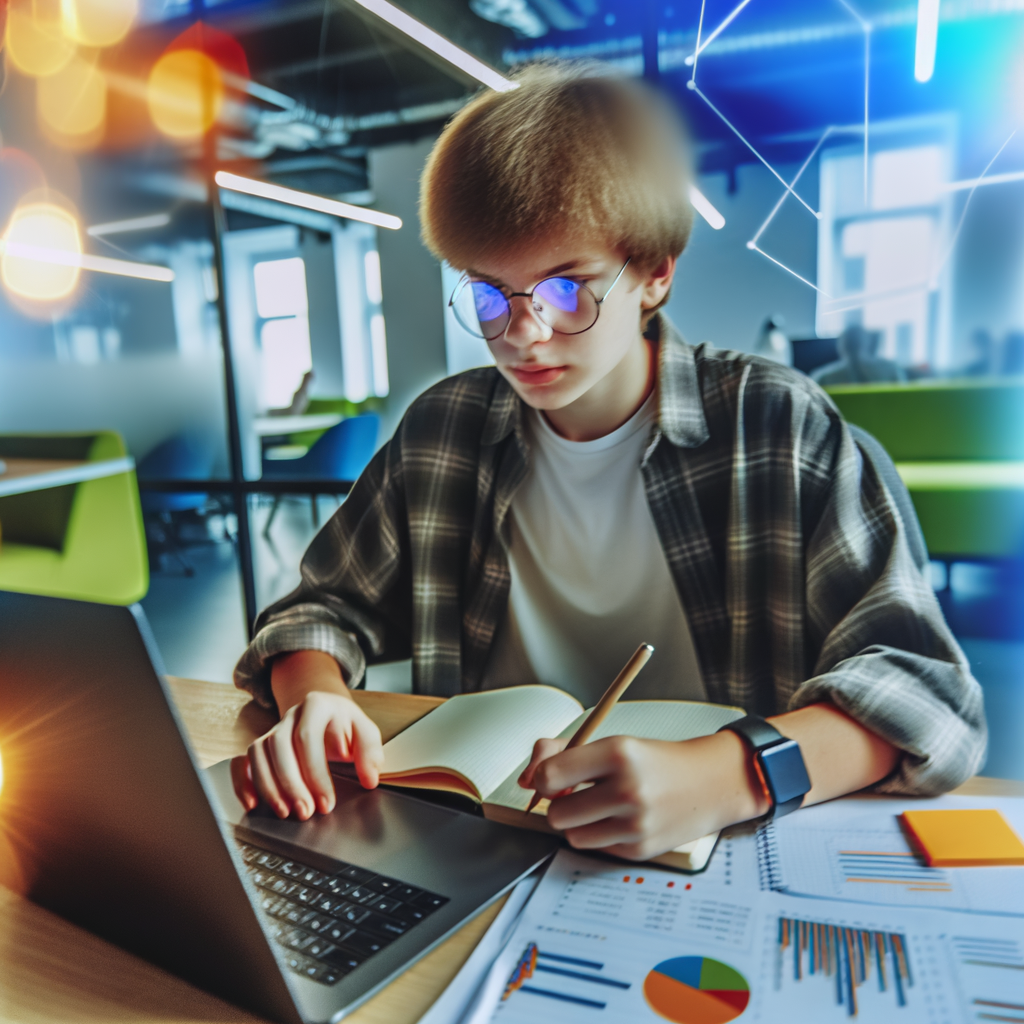 Eine Person arbeitet kreativ an einer Social-Media-Strategie.